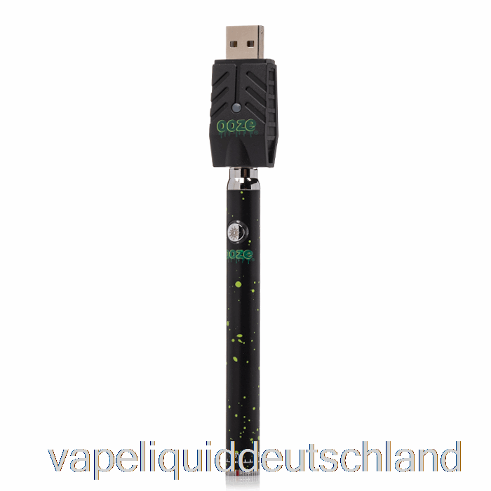 Ooze 320mah Twist Slim Pen Akku Grüne Splatter-Vape-Flüssigkeit